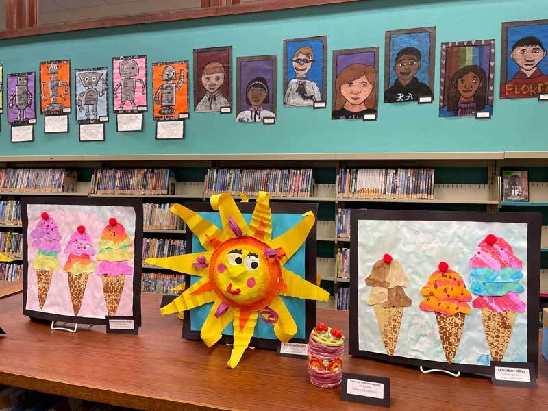 Art show at the library