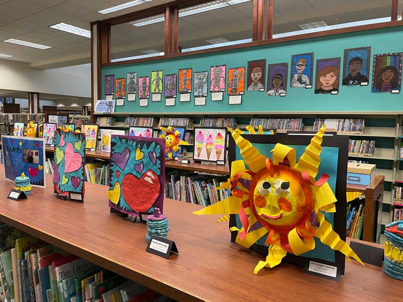 Art show at the library